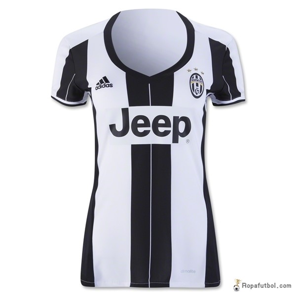 Camiseta Juventus Replica Primera Ropa Mujer 2016/17 Negro